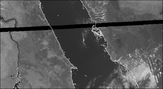 HRV crop of Red Sea with costlines